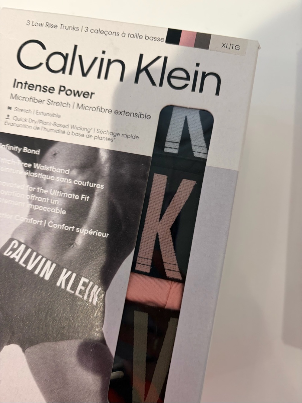 Calvin Klein Intense Power Men Microfiber Stretch low rise trunks 3-Pack